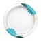 Dixie Dixie Multicolored Paper Flowers Bloom Dinner Plate 8-1/2 in. D 48 pk 15289 - alternate 2